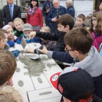 Foto 06. November 2015: Die Grundsteinlegung der neuen Christophorusschule